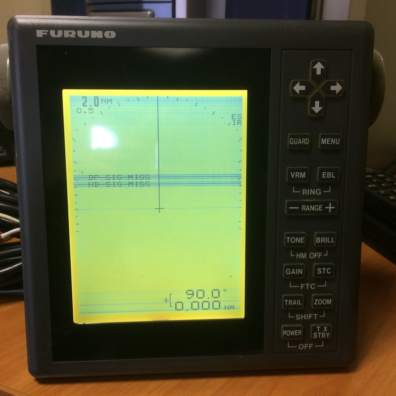 FURUNO 1621 MARINE RADAR DISPLAY