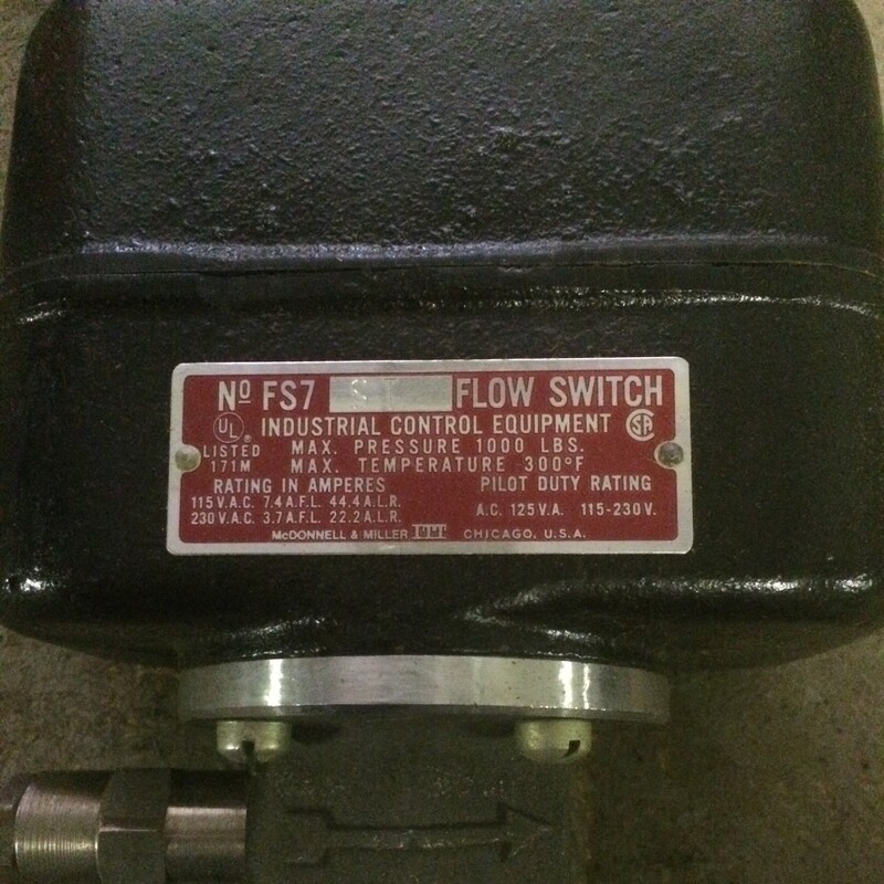 McDONNELL & MILLER
FLOW SWITCH FS7 